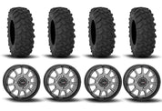 System 3 ST-5 Aluminum Gun Metal Grey 15" Wheels And XTR370 Tires [32x10-15]