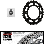 520 BMOR Chain, Front & Rear Steel Sprocket Kit KAWASAKI KLR 650 1990-2016