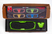 Seizmik Halo-RA Series Cast Aluminum Trim Kit Rearview - Green 56-18101