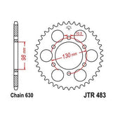 Steel Rear Sprocket 33T for Street KAWASAKI Z1 900 1973-1975