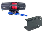 Viper V2 ATV Winch Kit 4500 lb Standard Spool With 40 Feet Black Synthetic Rope With Mount For Kawasaki Prairie 650/700 2001-2003
