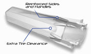 Cycra Powerflow Rear Fender White - 1CYC-1821-42