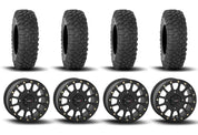System 3 SB-5 Beadlock Matte Black 15" Wheels And XC450 Tires [32x10R-15]
