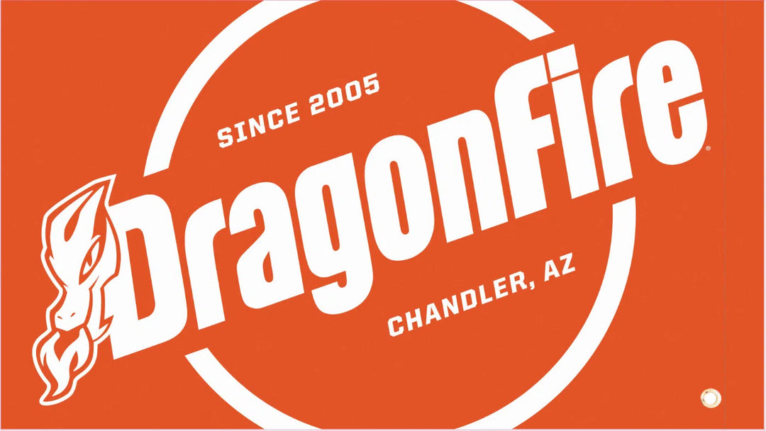 DragonFire Racing Orange Safety Flag - One-sided Print - 04-0107