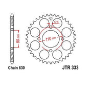 Front & Rear Sprocket Kit for Street HONDA CB750F 1977-1978