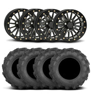 ITP SD Single 15" Matte Black Wheels And Cryptid Tires [32x10-15]