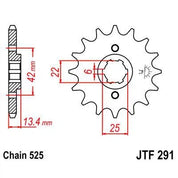 Front & Rear Sprocket Kit for HONDA CMX450 C Rebel-USA 86-87 JT Sprockets