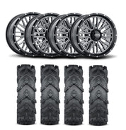 ITP Momentum 18" Machined Black Wheels And Cryptid Tires [34x10-18]