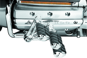 Kuryakyn Chrome Ergo II Dually ISO Pegs With Long Arms 4056