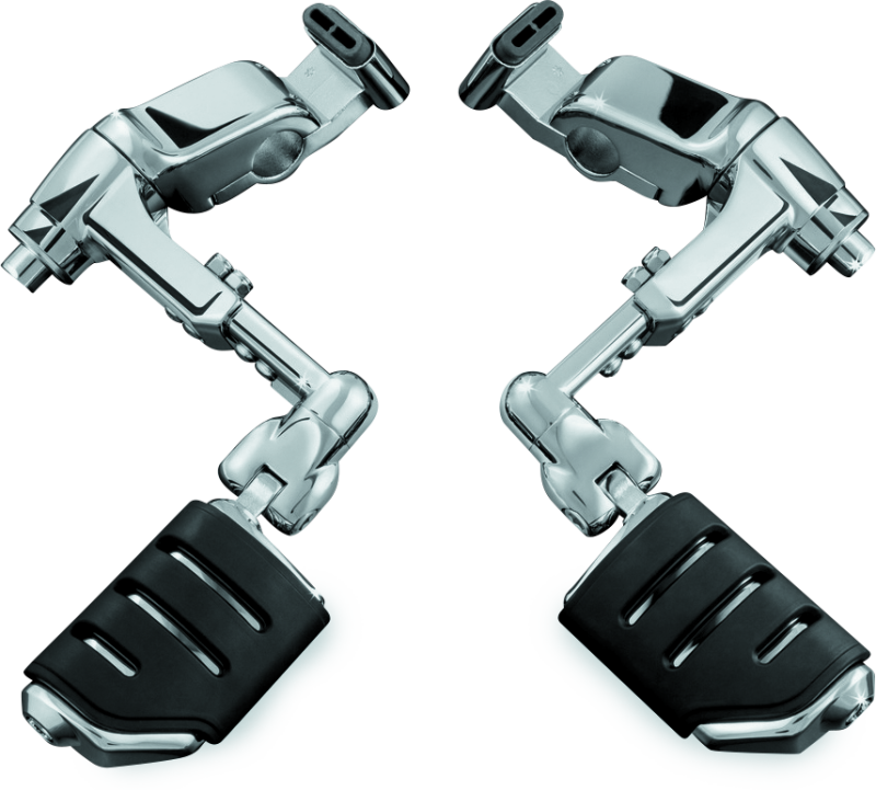 Kuryakyn Chrome Ergo III Adjustable Mount With Trident Dually ISO Pegs 4081