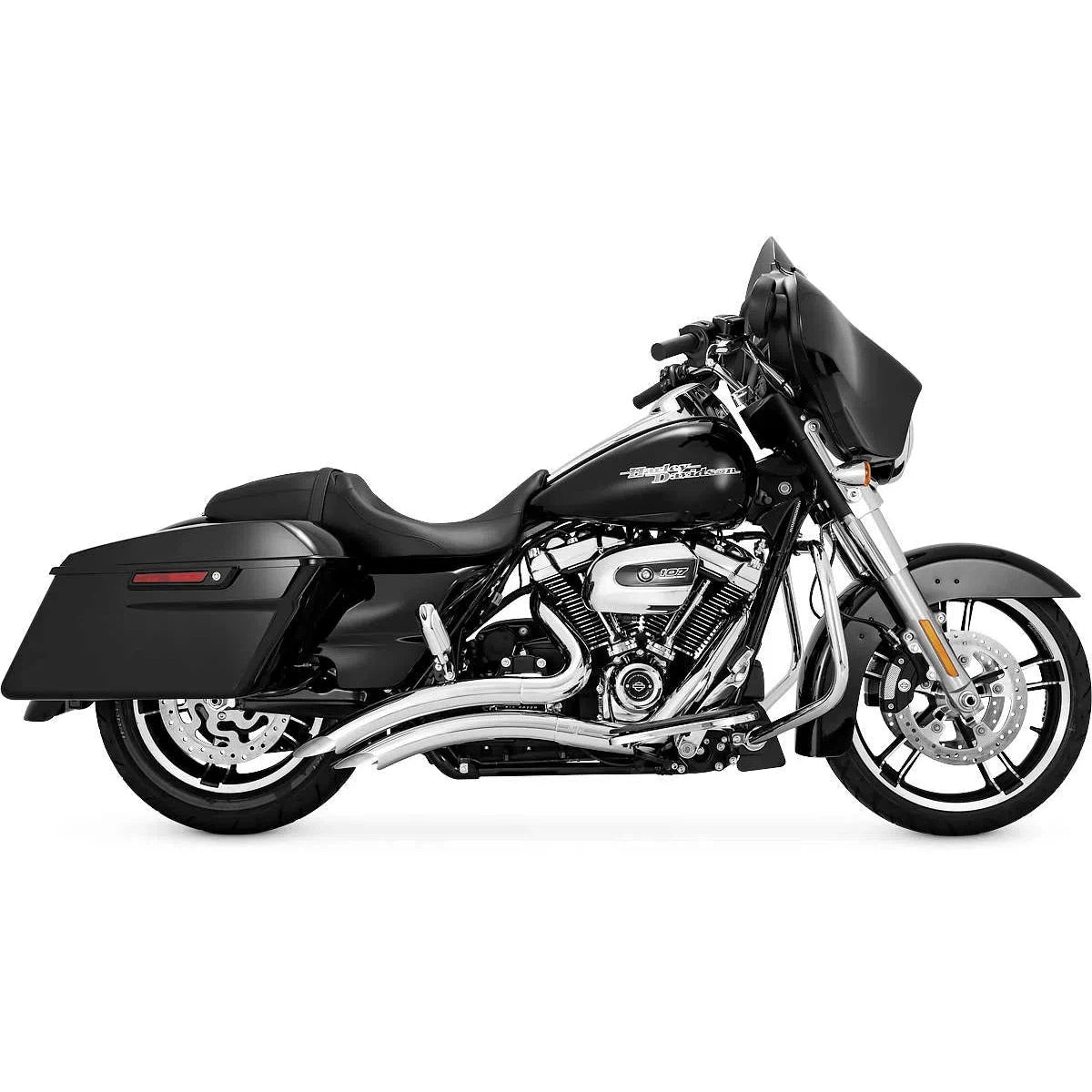 Vance & Hines 26073 Big Radius 2-into-2 Chrome Exhaust System Harley FLH, FLT