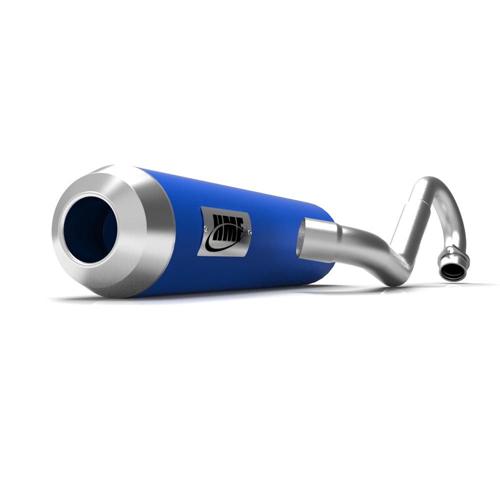HMF Muffler Yamaha Raptor 90 09-14 Candy Blue Performance Full System Exhaust Mini End Cap