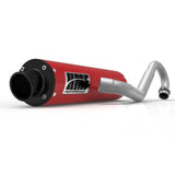 HMF Muffler Yamaha Raptor 250 08-14 Candy Red Performance Full System Exhaust Black Turn Down End Cap