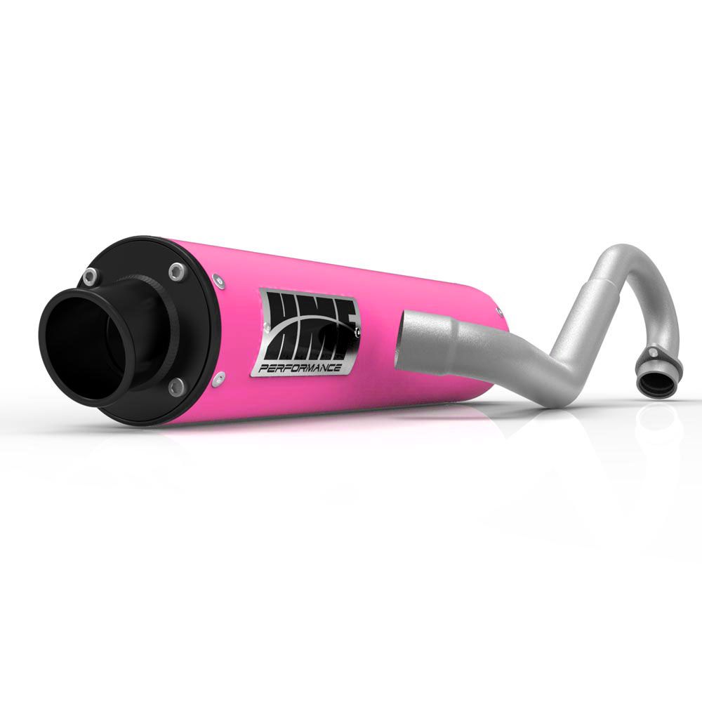HMF Muffler Yamaha Raptor 250 08-14 Pink Performance Full System Exhaust Black Turn Down End Cap