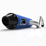 Silenciador HMF Yamaha Raptor 660 01-05 Azul Caramelo Rendimiento Sistema de Escape Completo Tapa de Extremo Europea Negra
