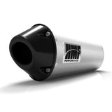 HMF Muffler Yamaha YFZ 450 04-13 Brushed Performance Slip On Exhaust Black Euro End Cap Side Mount