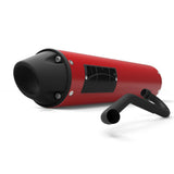 Silenciador HMF Yamaha YFZ 450 04-13 Candy Red Performance Sistema completo de escape Blackout Tapa de extremo europea Montaje lateral
