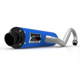 HMF Muffler Yamaha YFZ 450 04-13 Candy Blue Performance Full System Exhaust Black Turn Down End Cap