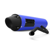 HMF Muffler Yamaha YFZ 450 04-13 Candy Blue Performance Full System Exhaust Blackout Euro End Cap Side Mount