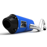 HMF Muffler Yamaha YFZ 450 04-13 Candy Blue Performance Full System Exhaust Black Euro End Cap Side Mount