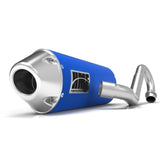 HMF Muffler Yamaha YFZ 450 04-13 Candy Blue Performance Full System Exhaust Euro End Cap Side Mount