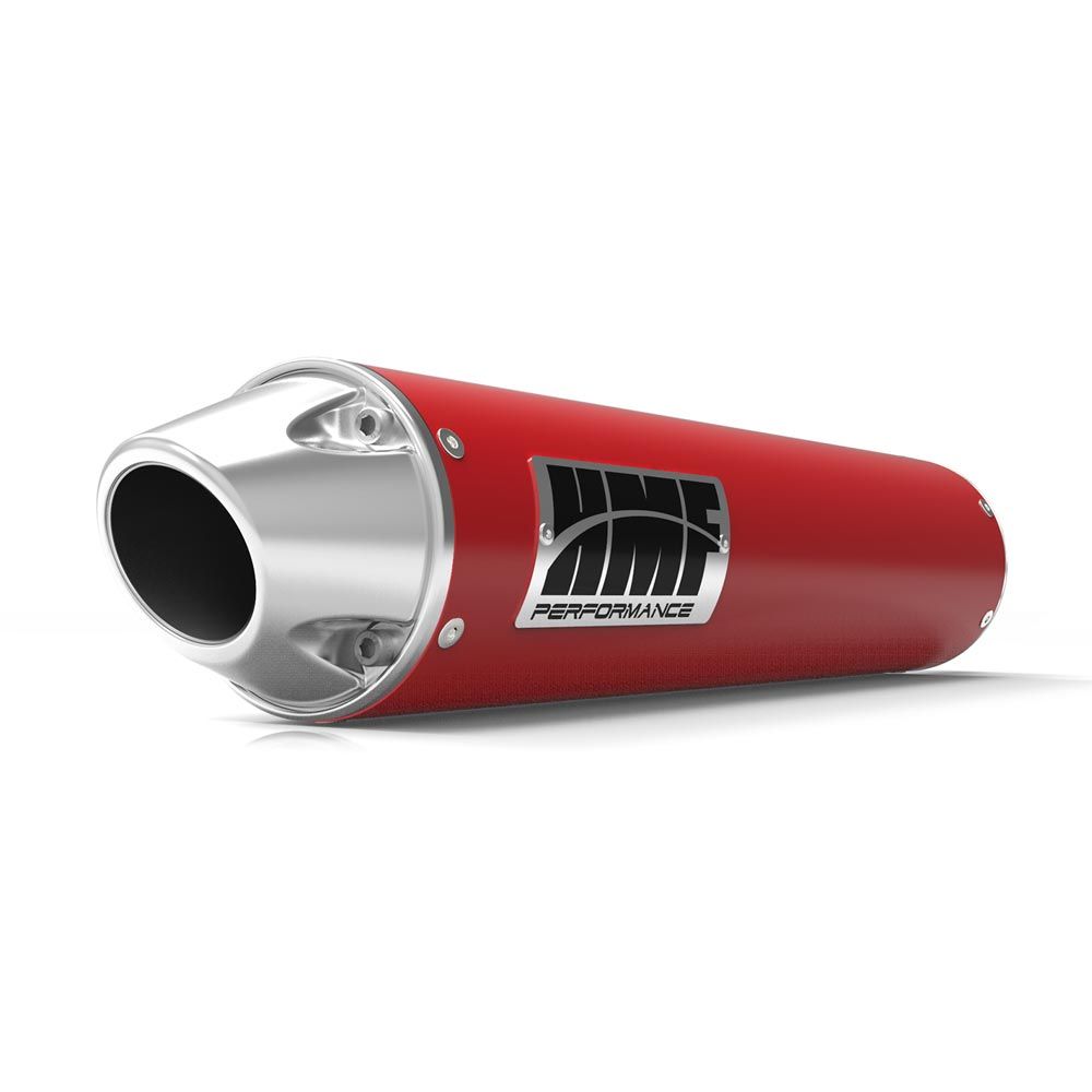 HMF Muffler Yamaha YFZ 450R-X 09-25 Candy Red Performance Slip On Exhaust Euro End Cap Side Mount