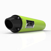 HMF Muffler Yamaha YFZ 450R-X 09-25 Venom Green Performance Slip On Exhaust Black Euro End Cap Side Mount
