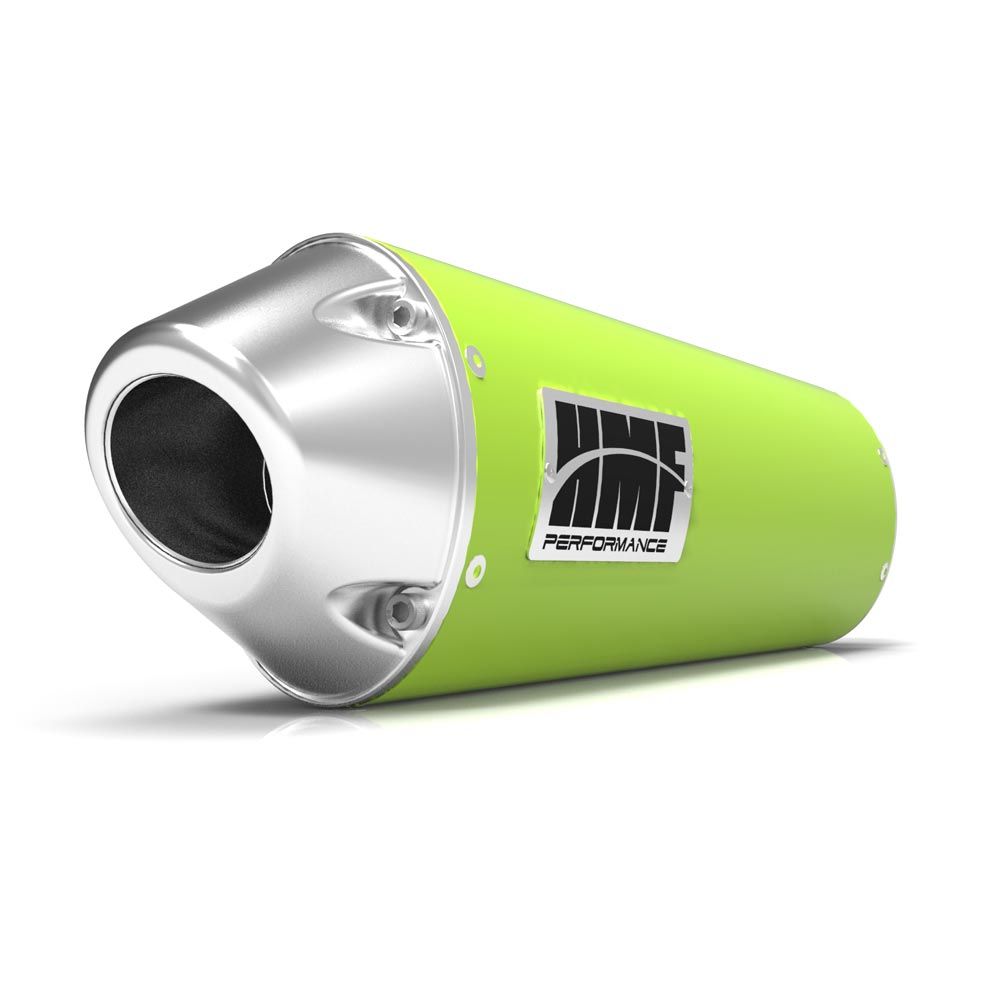 HMF Muffler Yamaha YFZ 450R-X 09-25 Venom Green Performance Slip On Exhaust Euro End Cap Side Mount
