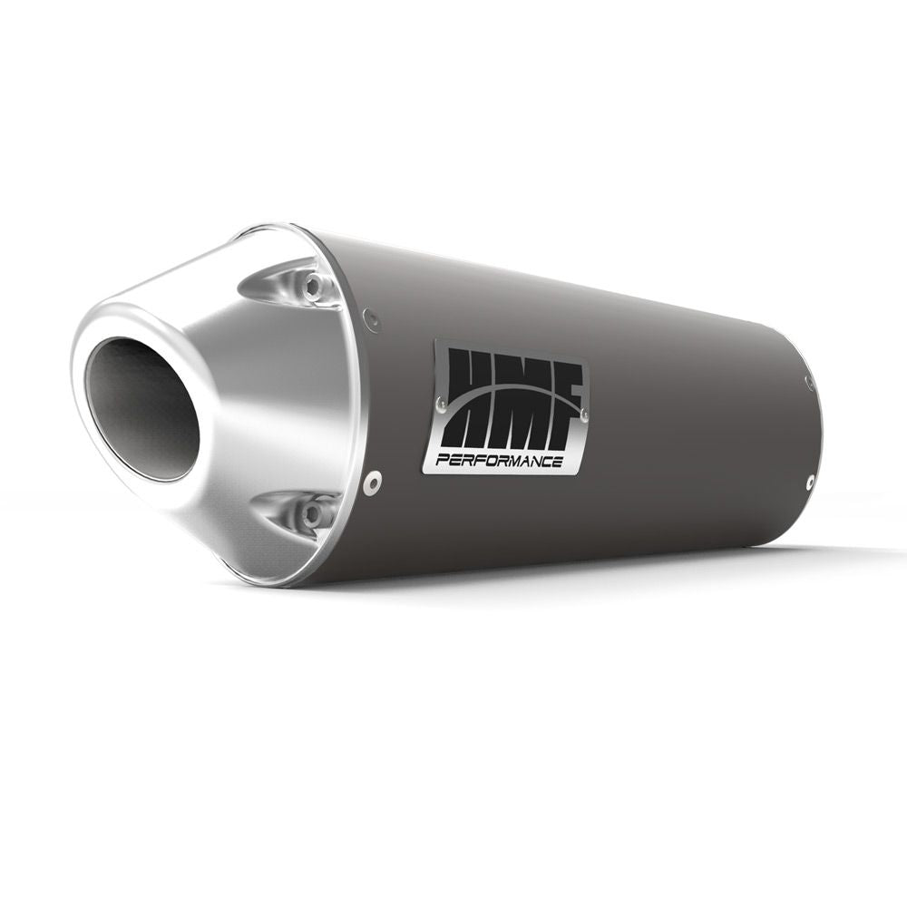 HMF Muffler Yamaha YFZ 450R-X 09-25 Gun Metal Performance Slip On Exhaust Euro End Cap Side Mount