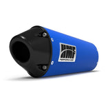 HMF Muffler Yamaha YFZ 450R-X 09-25 Candy Blue Performance Slip On Exhaust Black Euro End Cap Side Mount