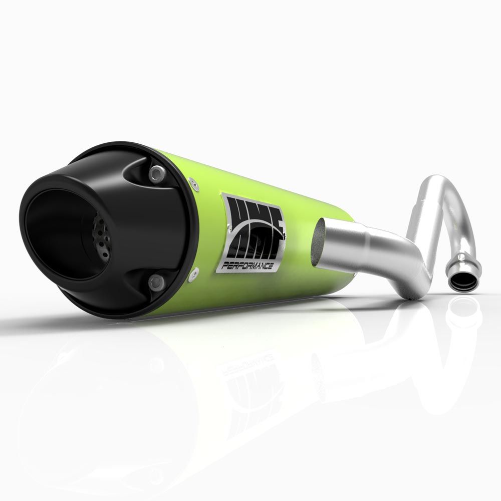 HMF Muffler Yamaha YFZ 450R-X 09-25 Venom Green Performance Full System Exhaust Black Euro End Cap Side Mount