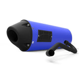 HMF Muffler Yamaha YFZ 450R-X 09-25 Candy Blue Performance Full System Exhaust Blackout Euro End Cap Side Mount