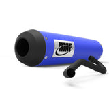 HMF Muffler Yamaha Raptor 110 24-25 Candy Blue Performance Full System Exhaust Mini Blackout End Cap