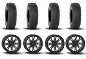 System 3 ST-6 Aluminum Dark Tint 14" Wheels And XT400 Tires [27x10R-14]