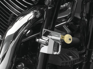 Kuryakyn Chrome Universal Helmet Lock 1-1/4in-1-1/2in Mount 4232