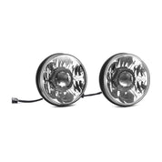 KC HiLiTES 7" Gravity LED Pro DOT Headlight - Driving Beam - Pair - 18-24 Jeep JL / 20-24 Jeep JT w/ Halogen Headlights
