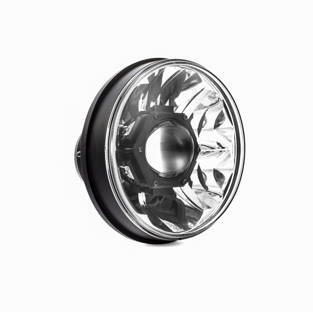 KC HiLiTES 7" Gravity LED Pro DOT Headlight - Driving Beam - Single - Universal / 07-18 Jeep JK