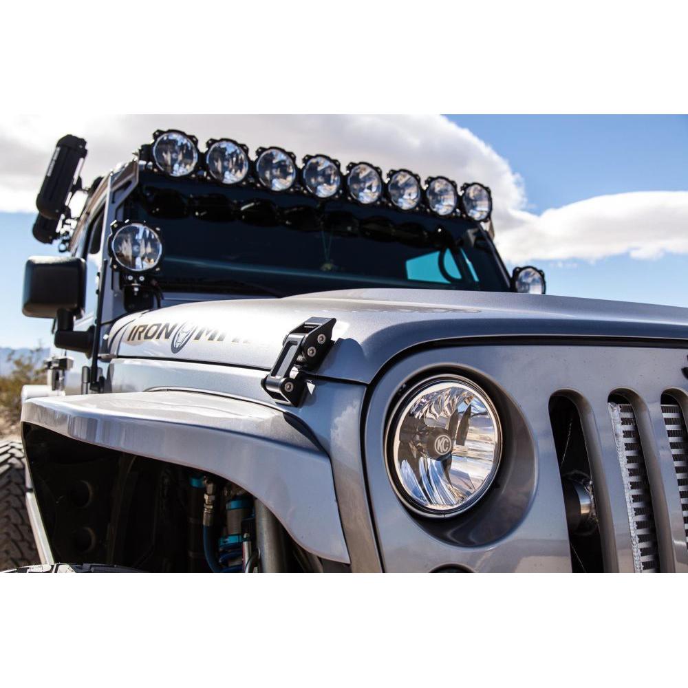 KC HiLiTES 7" Gravity LED DOT Headlight - Driving Beam - Pair - 07-18 Jeep JK
