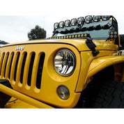 KC HiLiTES 7" Gravity LED DOT Headlight - Driving Beam - Pair - 07-18 Jeep JK