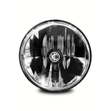 Faro delantero LED KC HiLiTES Gravity de 7" con punto de luz - Luz de carretera - Individual - Jeep JK 07-18