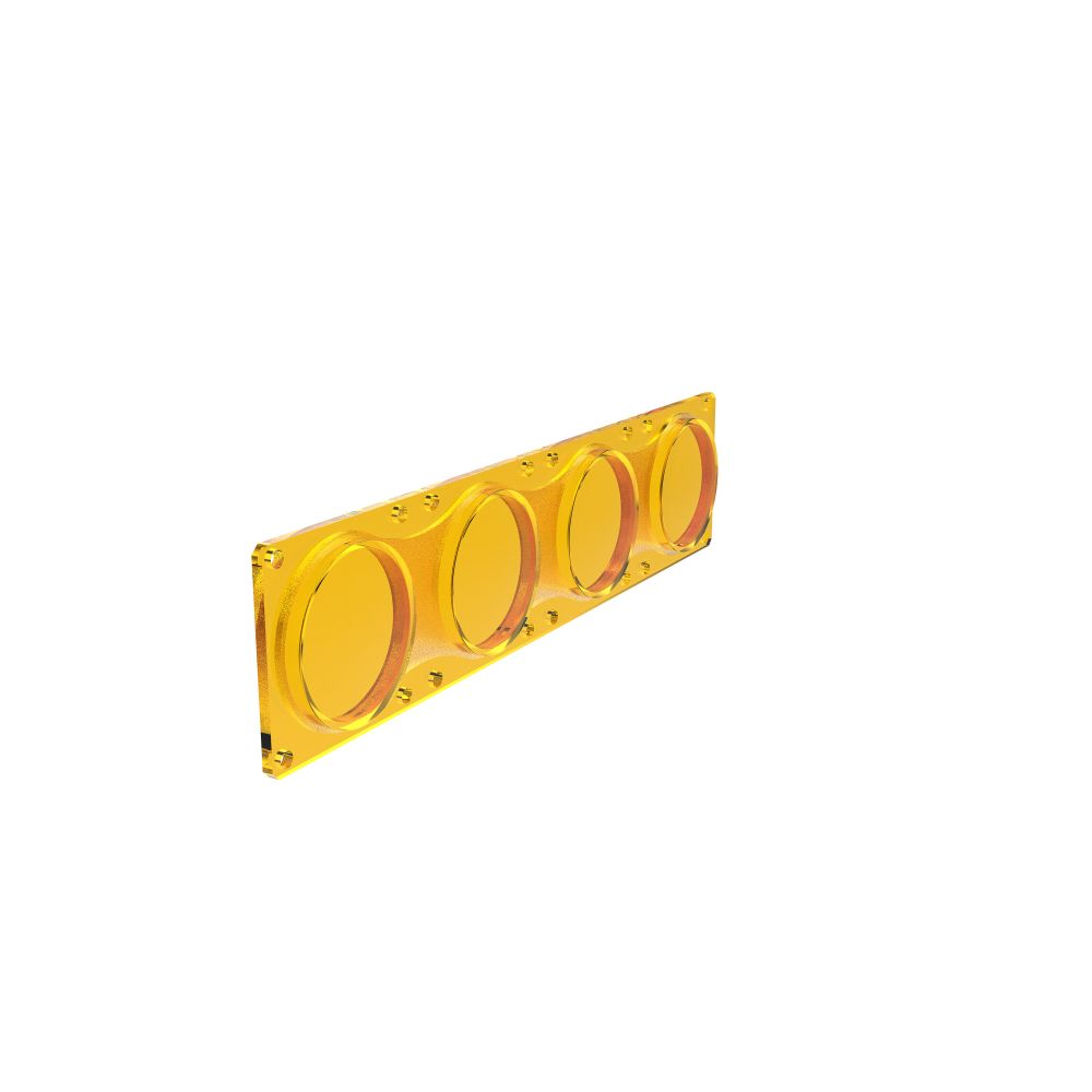 KC HiLiTES FLEX ERA LED Light Bar - Performance Yellow Spot Beam Lens for Light Bars