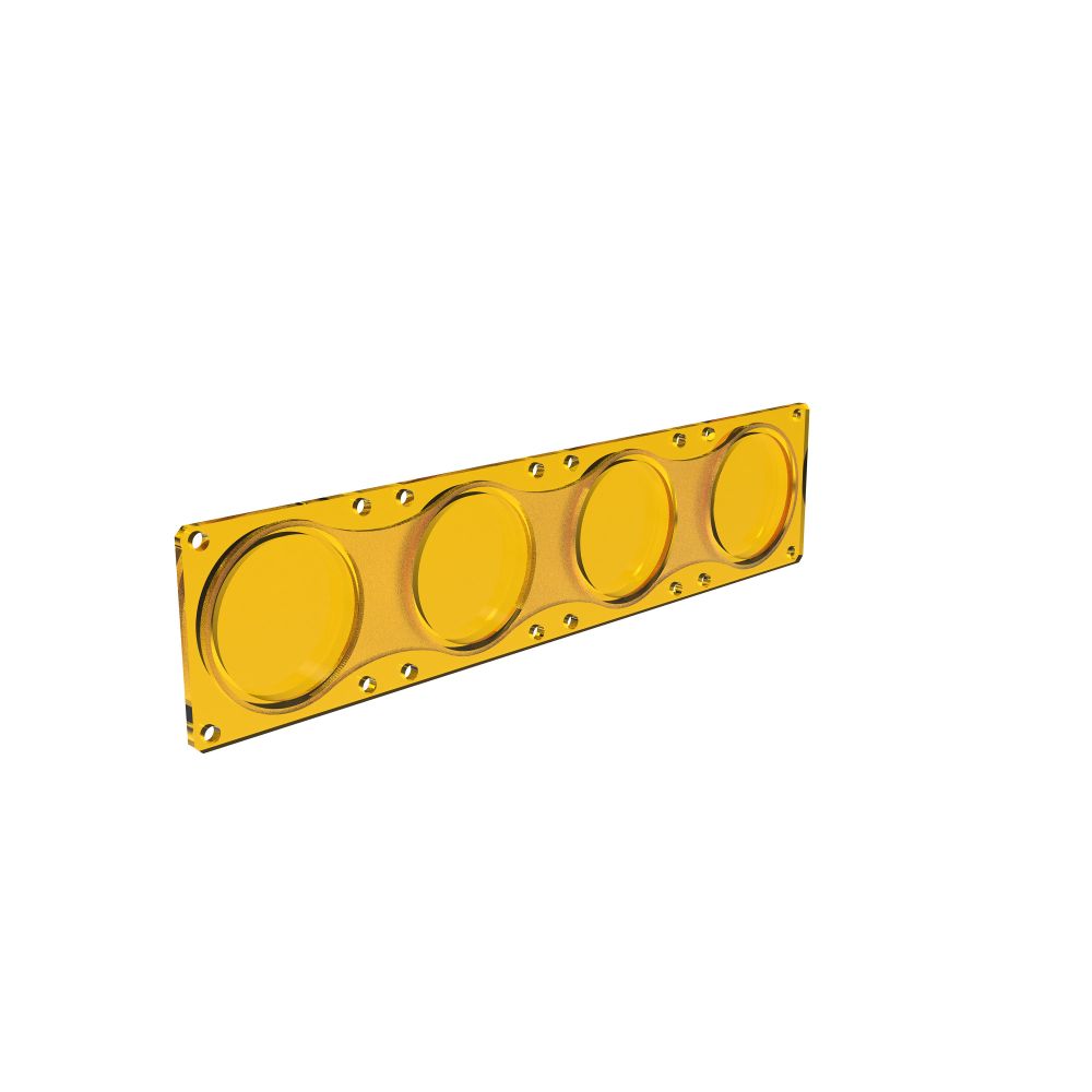 KC HiLiTES FLEX ERA LED Light Bar - Performance Yellow Spot Beam Lens for Light Bars