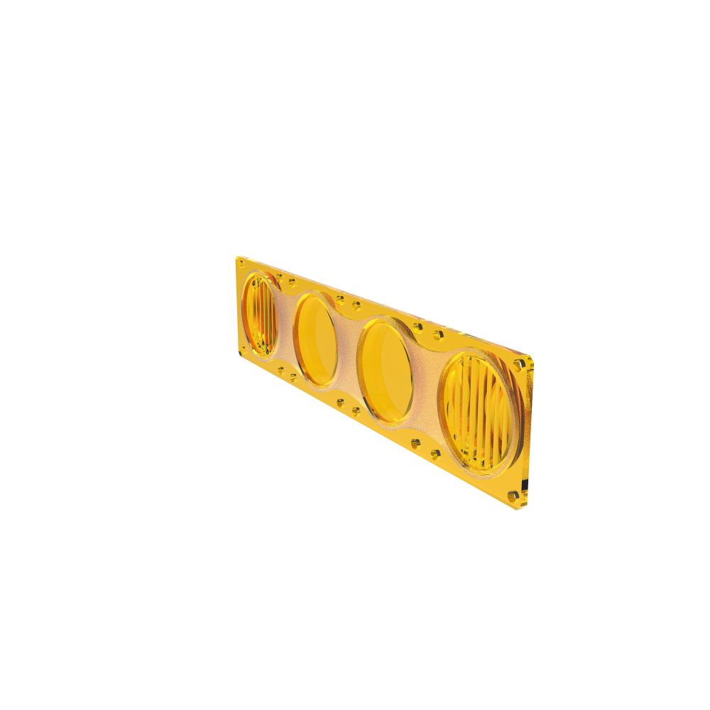 KC HiLiTES FLEX ERA LED Light Bar - Performance Yellow Combo Beam Lens for Light Bars