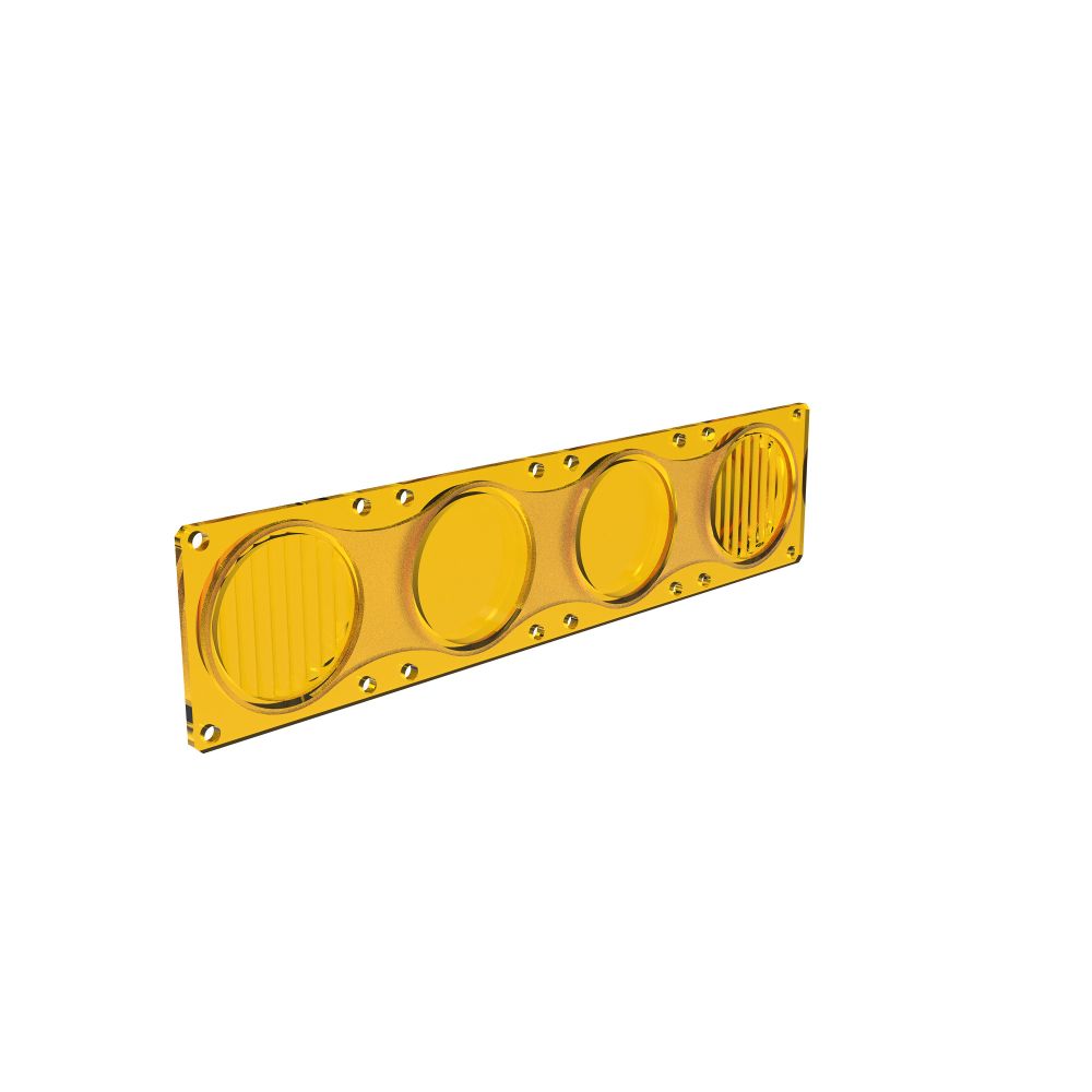 KC HiLiTES FLEX ERA LED Light Bar - Performance Yellow Combo Beam Lens for Light Bars