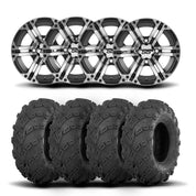 ITP SS212 14" Machined Black Wheels And Mud Lite Tires [27x10-14]
