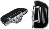 Kuryakyn Chrome Premium Ribbed Floorboards Without Adapter 4351