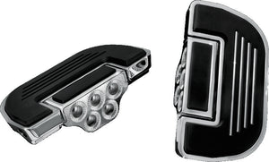 Kuryakyn Chrome Premium Ribbed Floorboards Without Adapter 4351