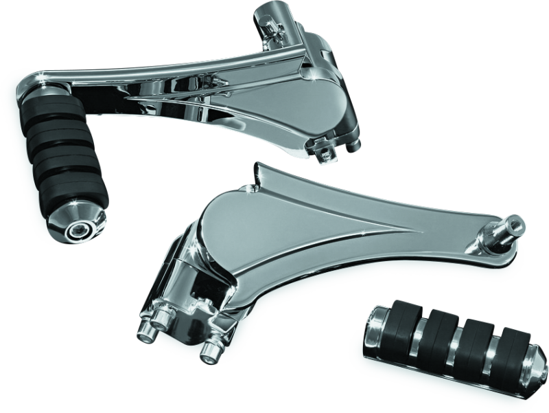 Kuryakyn Chrome Adjustable Passenger Pegs With ISO Small Pegs 4353