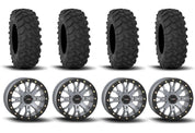 System 3 SB-4 Beadlock Cement Grey 15" Wheels And XTR370 Tires [30x10-15]
