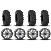 System 3 SB-4 Beadlock Cement Grey 15" Wheels And XTR370 Tires [30x10-15]